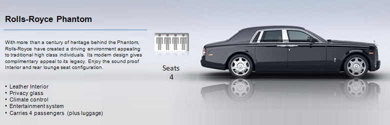 Rolls Royce Phantom hire